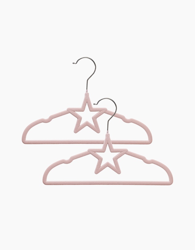 Living Textiles - 10pk Baby Coat Hangers - Stars/Pink