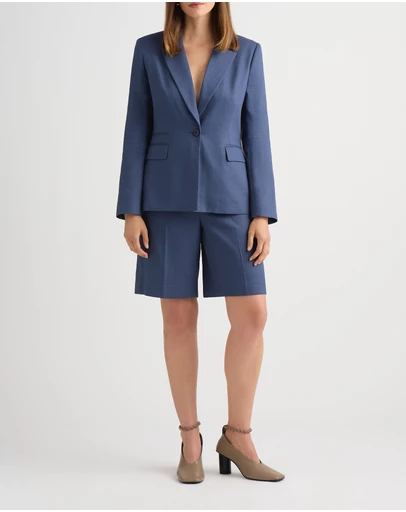 David Lawrence - Chaya Longline Linen Blazer
