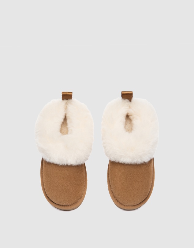 EVERAU - Australian Shepherd Ugg Glacial Kids Cow Suede Upper UGG Boots
