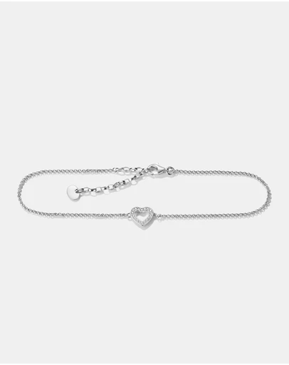 THOMAS SABO - THOMAS SABO Anklet heart with zirconia