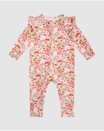 Fleur Harris - 'Toadstool' Precious Frill Coverall in Apricot