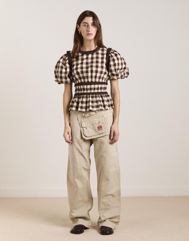 Damson Madder - Everly Ruffle Blouse