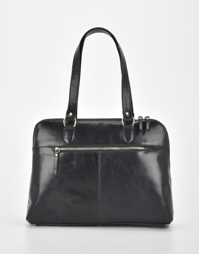Cobb & Co - Fawkner Structured Leather Business Bag