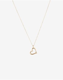 Michael Hill - Heart Pendant with A Diamond in 10ct Yellow Gold