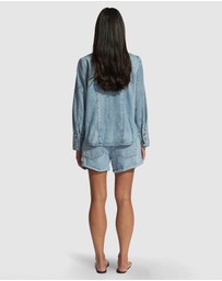 Decjuba - Isabel Rhinestone Denim Shirt