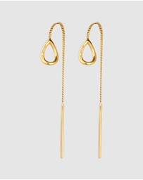 Elli Jewelry - Earrings Hanger 925 Sterling Silver Gold-Plated