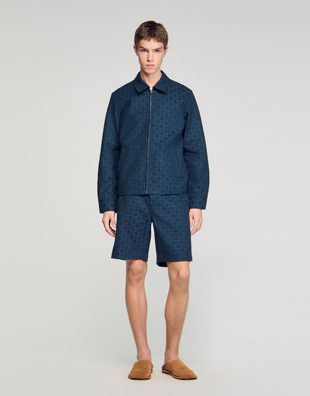 Sandro - Denim Cross Shorts