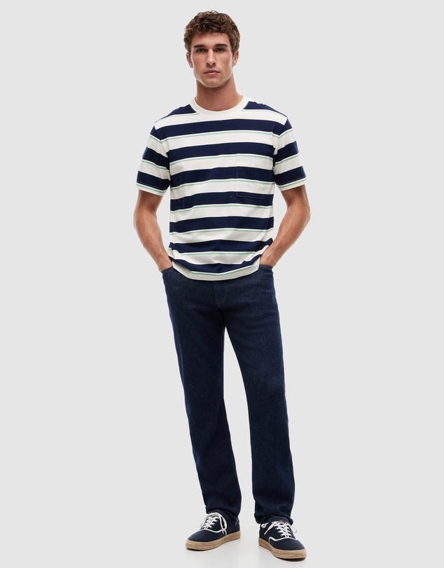 Tommy Hilfiger - Mixed Stripe Relaxed Jersey T-Shirt