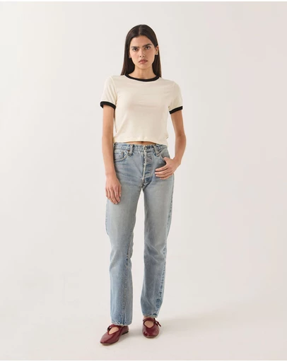 Brixton - Carefree Organic Ringer Tee