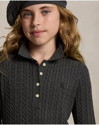 Polo Ralph Lauren - Mini-Cable Polo Sweater Dress - Teens