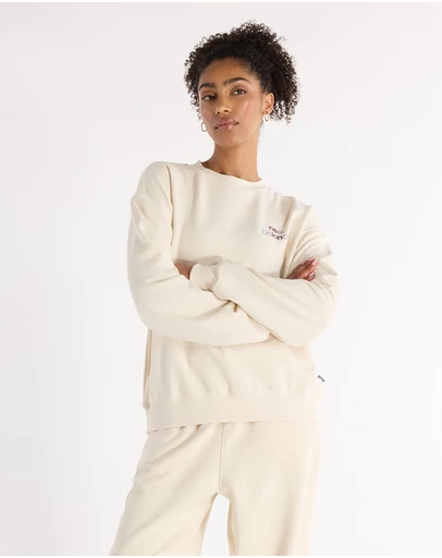 New Balance - French Terry Oversized Logo Crew