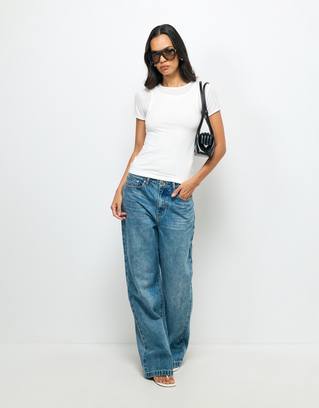 AERE - Double Layer Sheer T-Shirt