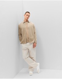 UNISON - Check Cord Regular Fit Shirt