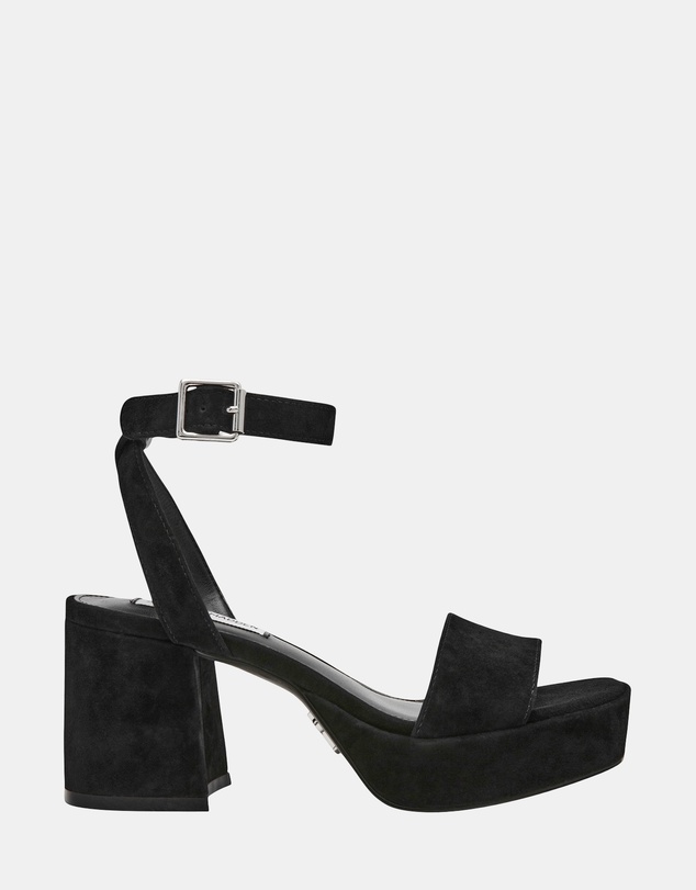 Steve Madden - Mercerr Black Suede Heels
