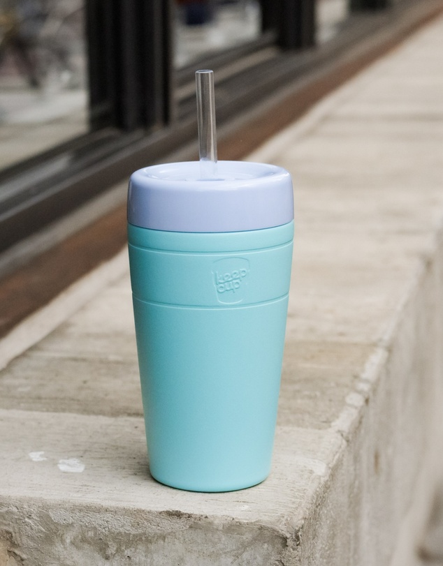KeepCup - Helix Cold Cup 16oz Reusable Coffee Cup with Straw