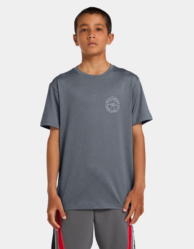 Billabong - Boys 8 to 16 Boys Big Wave Daz Loose Fit Short Sleeve Rashguard