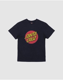 Santa Cruz - Classic Dot Puff Front Tee - Teens