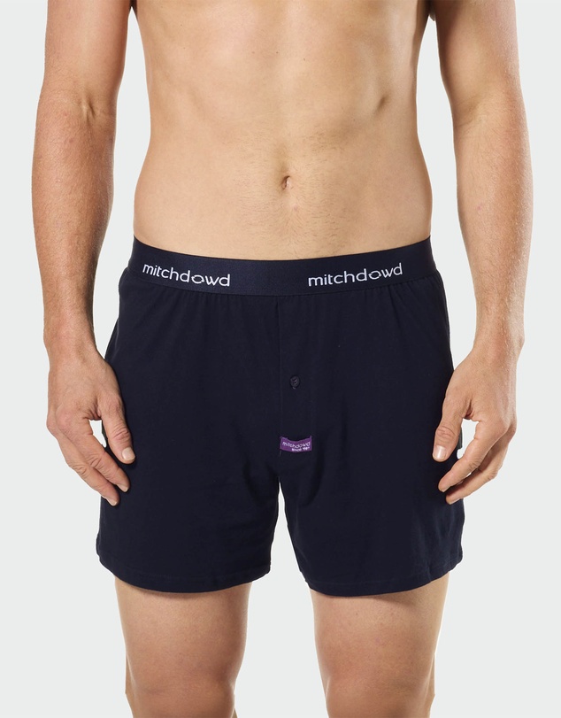 Mitch Dowd - Loose Fit Knit Boxer Shorts 3 Pack - Navy