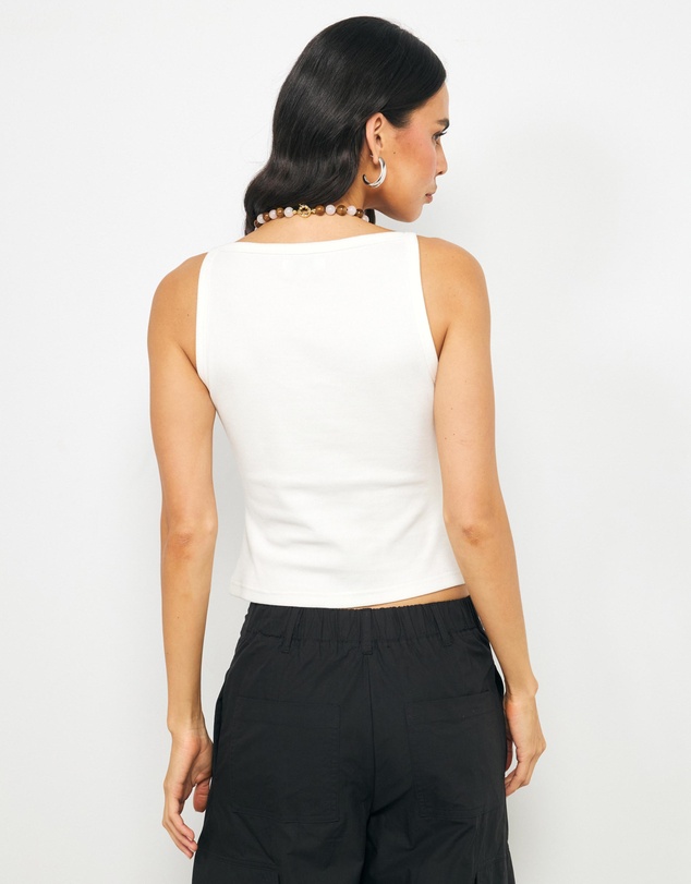 AERE - Fi High Boat Neck Tank