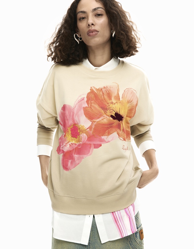 Desigual - Floral sweatshirt