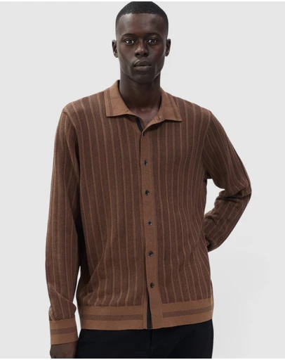 rag & bone - Harvey Rib Long Sleeve Shirt