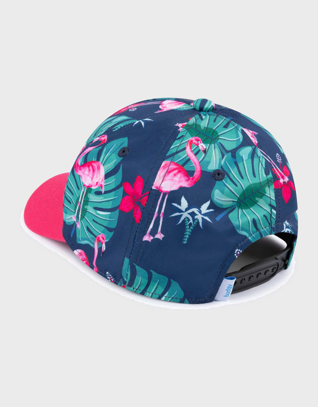 Budgy Smuggler - Kids Cap in Flamingos