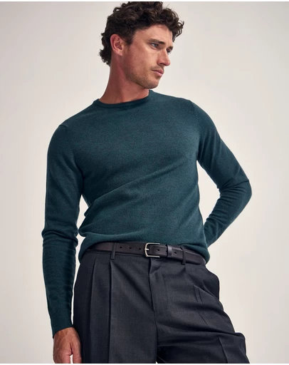 Oxford - Crew Neck Pure Merino Wool Pullover