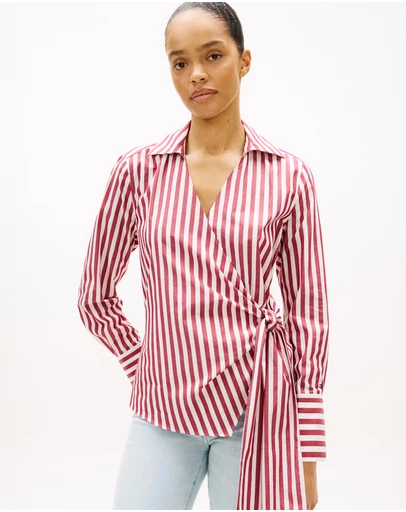 Tommy Hilfiger - Slim Fit Wrap Knot Poplin Shirt