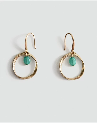 M.N.G - Bead Hoop Earrings
