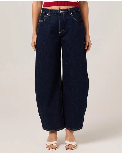 Res x Abrand - Mid Barrel Jeans