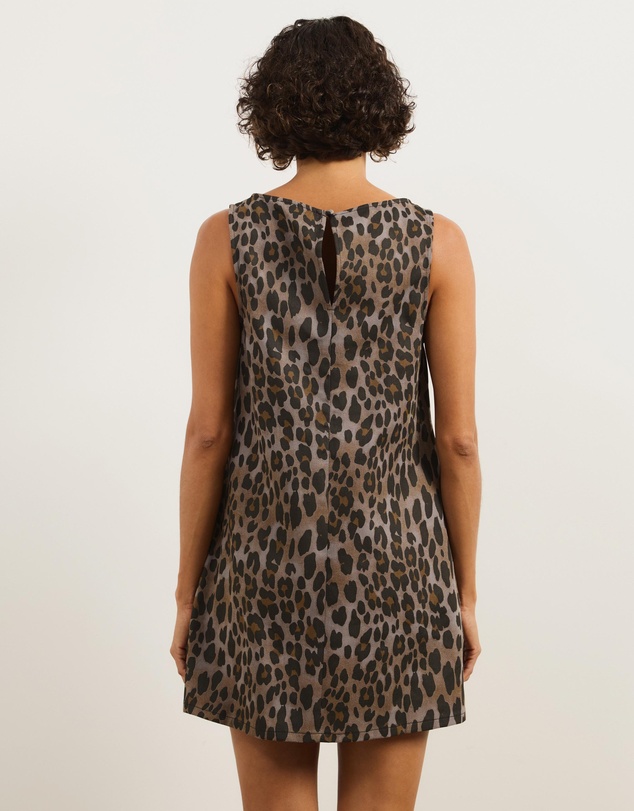 Atmos&Here - Rhe Cotton Twill A-Line Mini Dress