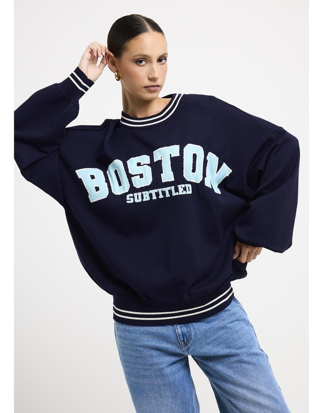 Subtitled - Andrina Oversized Crew Neck Sweater