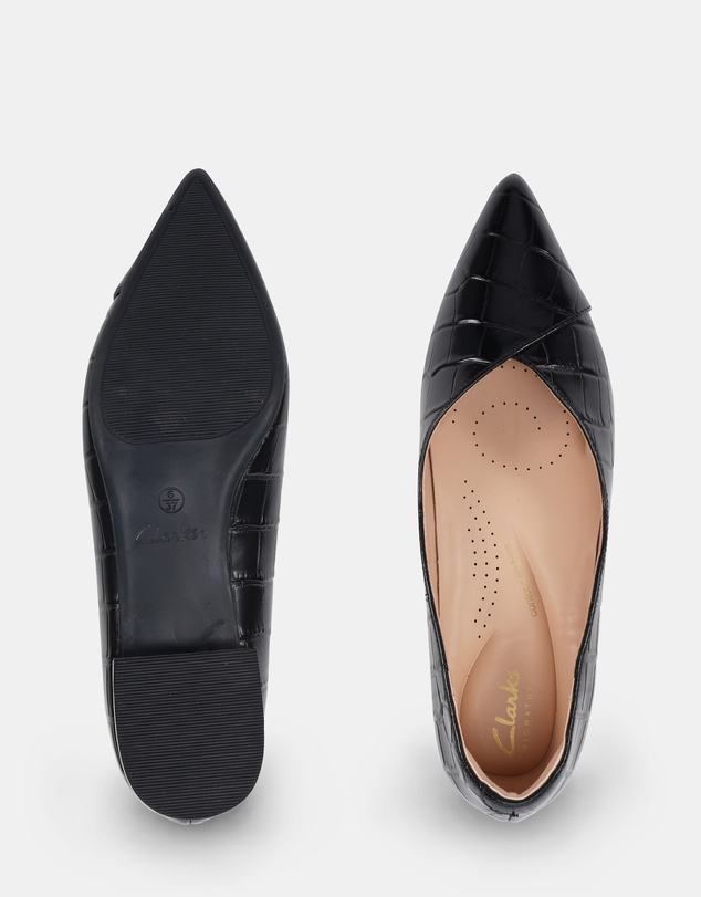 Clarks - Corrine Black Croc