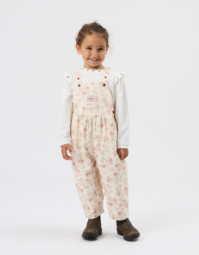 Goldie + Ace - Strawberry Fields Goldie Vintage Overalls - Babies-Kids