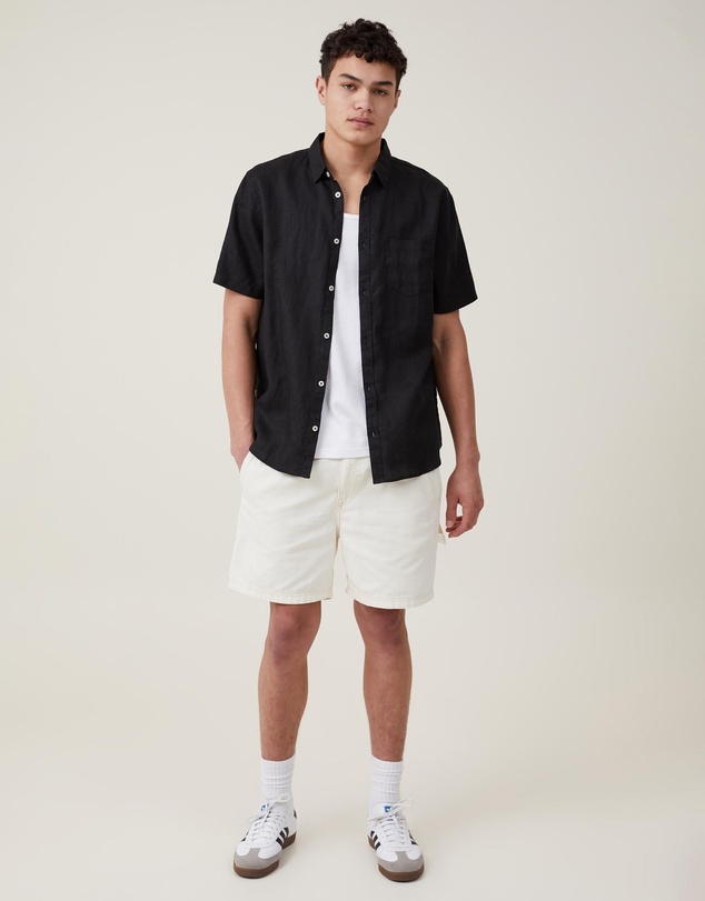 Cotton On - Linen Short Sleeve Shirt