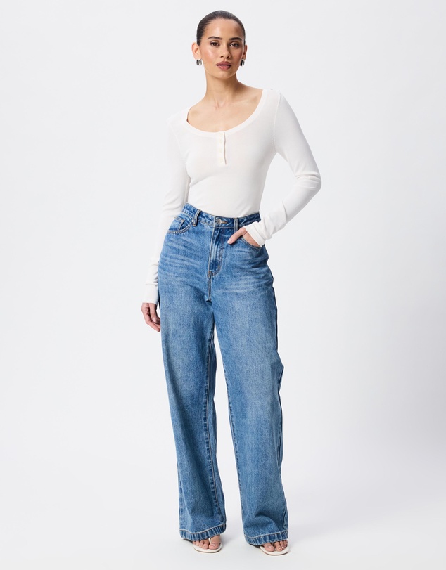 Tussah - Freya Fine Knit Long Sleeve Top