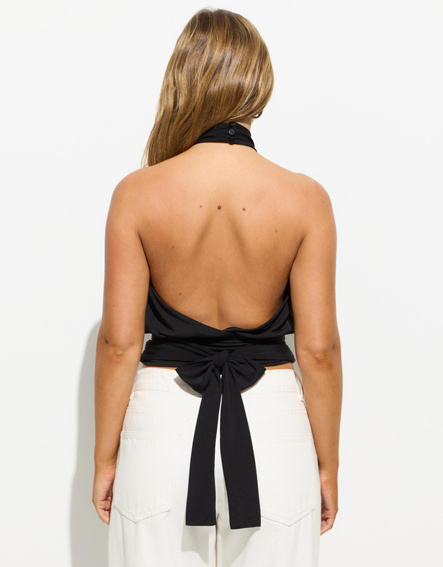 Dazie - Venue High Neck Halter Top