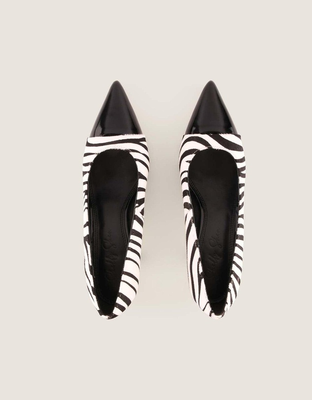 Shelly Shen - Aster High Heel Pumps Black/Zebra