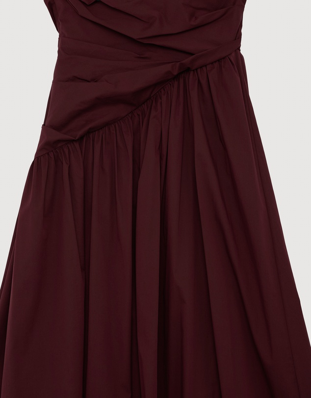 Revibe - Repaired AERE Kylara Ruched Midi Dress - AU 10