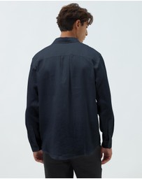 AERE - Resort Linen LS Shirt