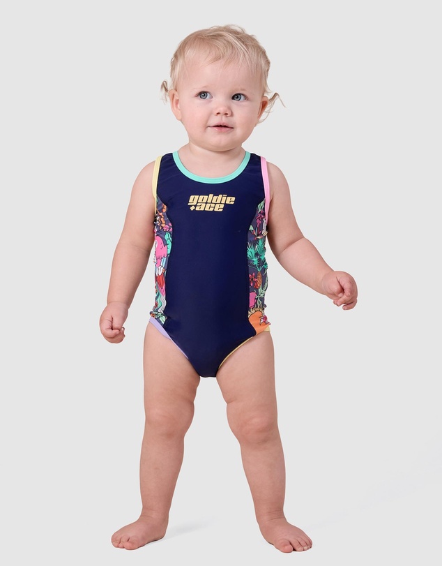 Goldie + Ace - Paradise Scoop Back Bathers - Babies-Kids