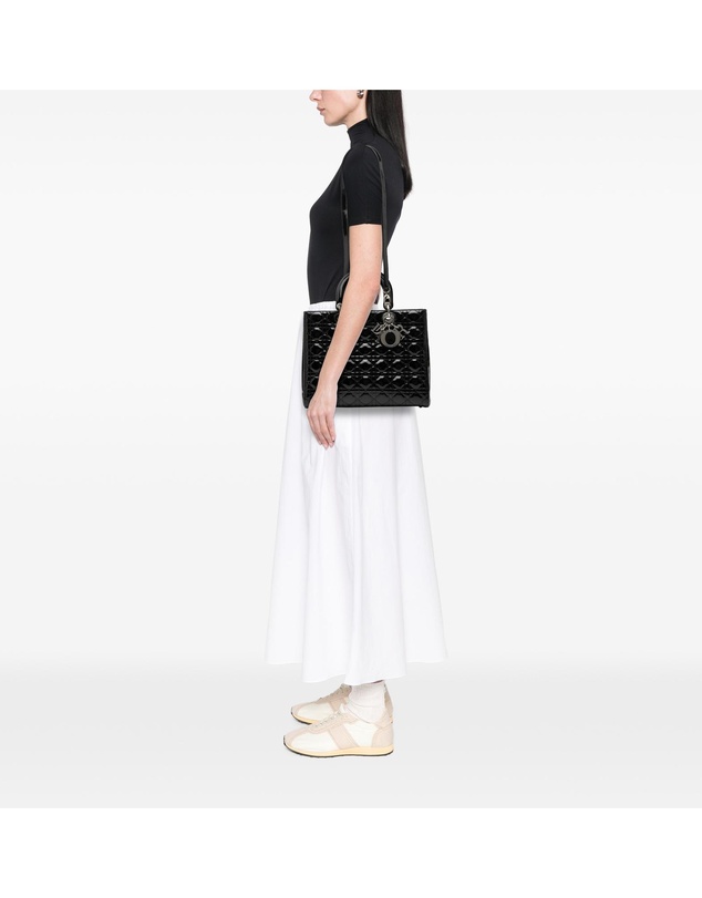 Pre-Loved by Azura Reborn - Pre-Loved Large Patent Cannage Lady Dior