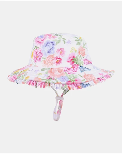 Minihaha - Bianca White Swim Sunhat - Babies-Teens