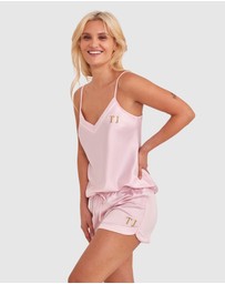 Bras N Things - Liquid Satin Shorts - Pink