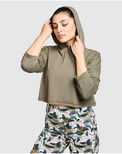 BAHE - Zephyr Short Boxy Hooded Tee