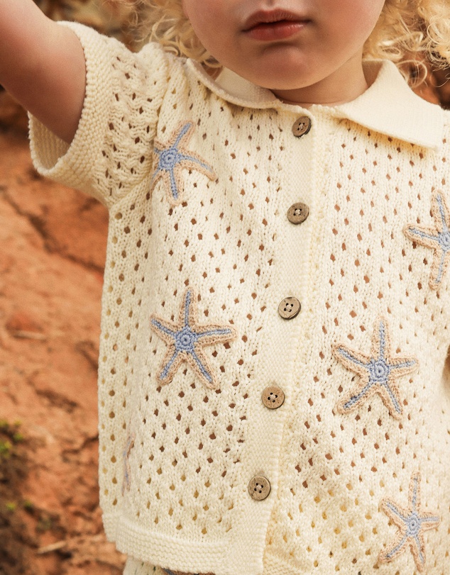 Kynd Baby - Knit Shirt in Coconut