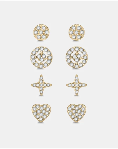 Mestige - Interstellar Earrings Set - 18K Gold Plated