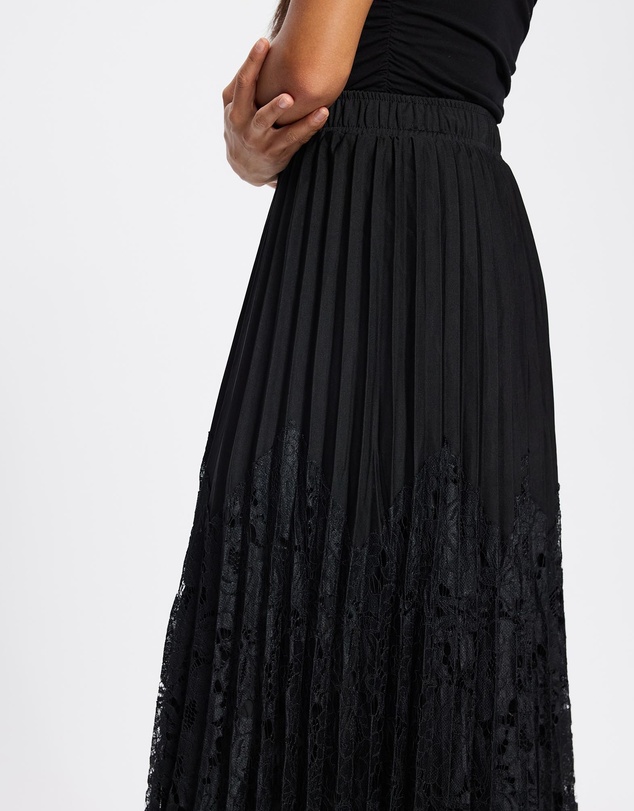 Mossée - Ailani Pleated Lace Skirt