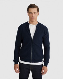 Oxford - Ryan Cotton Blend Knit Zip Top