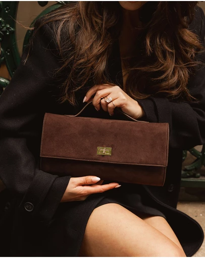 Louenhide - Delaney Suedette Clutch